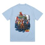 Camp Big Falcon: Voltes V Shirts - ROCKBAND (Baby Blue)